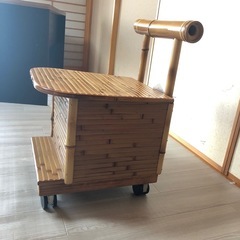 【取引中】天然竹製 チェア 椅子 梅里竹芸　竹家具 梅里竹芸製の画像