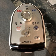 コイズミ　ファンヒーターの画像