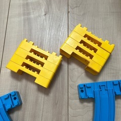 坂曲線レール×8 ブロック橋脚×8の画像