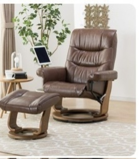 ニトリパーソナルチェア＆オットマン (マカナ) 香川のソファ《1人用