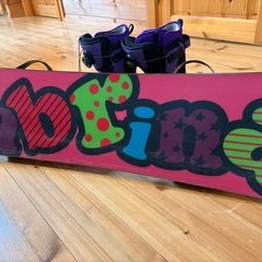 レディース　
スノーボード3点セット(カバー付 )の画像