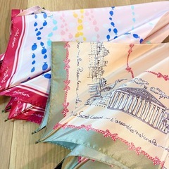 可愛い柄の雨傘2本の画像