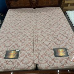 【愛品館八千代店】シーリー　ロココ調　クイーンベッド　モノグラム6000の画像