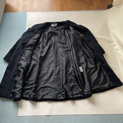 Rob Art スーパー アンゴラ ロング コート 9AR Mサイズ相当 ブラック ダブルボタン 日本製 縦糸 ウール100% 横糸 アンゴラ 100％ 中古  の画像