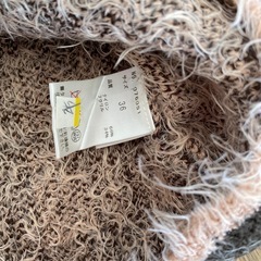 トランティアンソンモード　モヘヤニット　セットアップ　ピンク×茶の画像