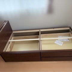 ニトリ シングルベッド マットレス
付きの画像