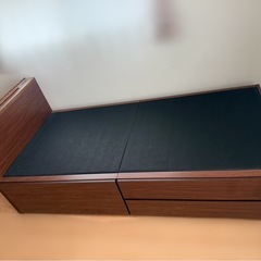 ニトリ シングルベッド マットレス
付きの画像