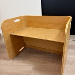  ホップル コロコロデスク ナチュラル HOPPL WOODY の画像