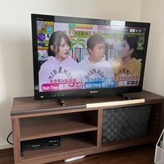 テレビ+テレビ台　SONY BRAVIA テレビ 32インチ　の画像