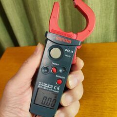 【引取限定】デジタルクランプテスター　sanwa　DCL10　電気工事士おすすめ！の画像