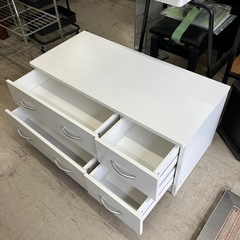 I2511-193 ローチェスト ホワイト 中古美品の画像