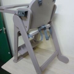 2-1-1　未使用/新品　アウトレット　ベビーチェア 折りたたみ 天然木 テーブル 立ち上がり防止 5点式ベルト 高さ調整 足置き クッション 付き ハイチェア グローアップチェアの画像