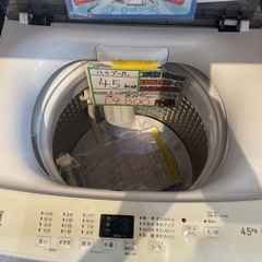 配送可【ハイアール】4.5K洗濯機★2023年製　分解クリーニング済み/6ヶ月保証付き【管理番号1109】野の画像
