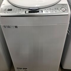 【ジャングルジャングル石津店】　シャープ　 全自動洗濯機 洗濯8.0kg　ES-TX8D　2019年式　穴なし槽　堺市　堺区　西区　北区　東区　高石市　和泉市　石津の画像