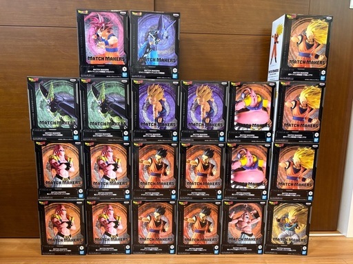 【新品未開封】ドラゴンボール　孫悟飯、セル、ゴテンクス、魔神ブウ、孫悟空、ビルス　マッチメーカーズ　セット