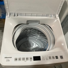 【ジモティー割】ハイセンス 2025年製 5.5kg 洗濯機（ID1564）の画像
