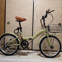 新品折りたたみ自転車の画像