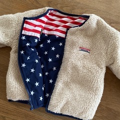 ダディオダディ　リバーシブル　ブルゾン　星条旗　もこもこ　100の画像