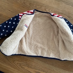 ダディオダディ　リバーシブル　ブルゾン　星条旗　もこもこ　100の画像