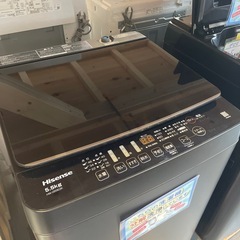 配送可【ハイセンス】5.5K洗濯機★2024年製　分解クリーニング済み/6ヶ月保証付き【管理番号1109】野の画像