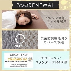 【取引中】アイリス 高反発ウレタンマットレス 厚さ10cm 硬めの画像