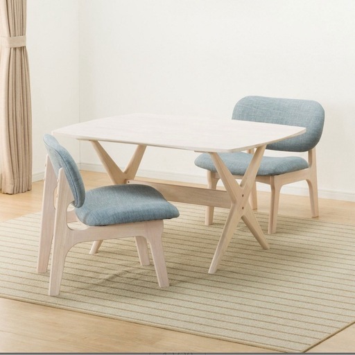 [幅120cm] リビングダイニングテーブルセット(ニトリ)