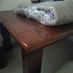 家具調こたつ一式　座椅子2脚付きの画像