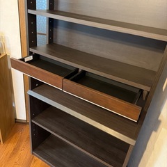 【無料】本棚ハイシェルフ　
メーカー:KOIZUMI　KWB-653 BWの画像