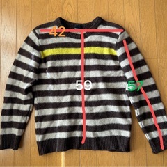 TKMIXPICEボーダーニットサイズ4の画像