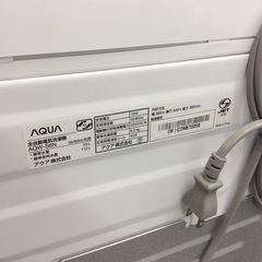 【残時間表示あり】6kg全自動洗濯機 AQUA ｱｸｱ AQW-S6N 6kg 2022年製:ホワイトの画像