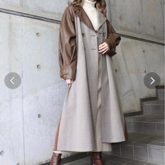 MURUA マテリアルミックストレンチコートの画像