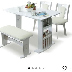 ダイニングテーブルセット　片バタの画像