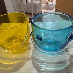 琉球ガラス製グラス二個セットの画像