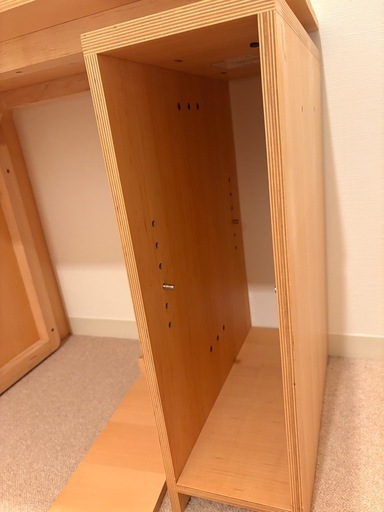 ACTUS アクタス VARIO デスク 幅80cm メープル材 美品