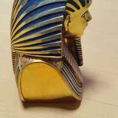 エジプト土産 ツタンカーメン 黄金のマスク レプリカ 置物 H19cm 石膏製 インテリア 古代の画像