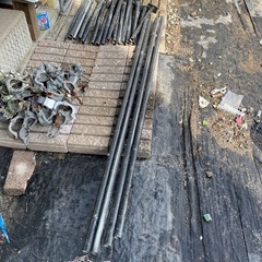 単管、脚付、クランプのセットの画像