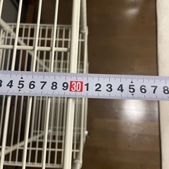 【キャスター付き/スリムサイズ】キッチン・ランドリーに！白 4段メタルラック（幅55×奥行35×高128cm）の画像