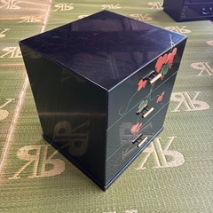 小引出し　3段　木製　幅230×奥行210×高さ265mm 中古の画像