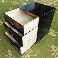 小引出し　3段　木製　幅230×奥行210×高さ265mm 中古の画像