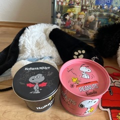 【まとめ売】スヌーピーグッズ　パズル　被り物　缶の画像