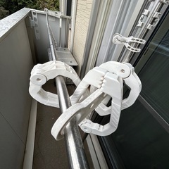 ベランダ用　洗濯物干しの画像