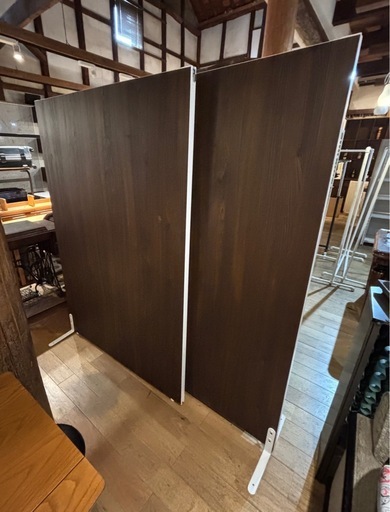 自立式 連結 パーテーション 間仕切り ２枚セット