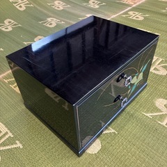 小引出し　2段　木製　幅295×奥行215×高さ175mm 中古の画像