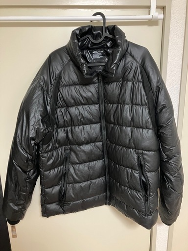 ブラック ダウンジャケット フルジップ