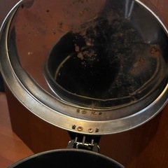 ペダル式 蓋付きダストボックス  シルバーの画像