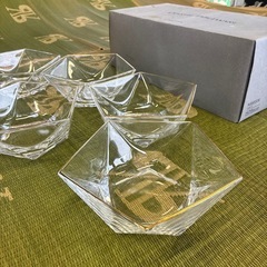HOYAクリスタル製　星型小鉢　5点セット　ガラス製　の画像