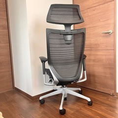 【美品】オカムラ バロン ハイバック 黒 特注メッシュ の画像