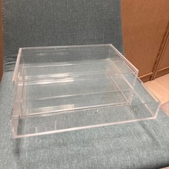 無印良品 重なるアクリルケース２段引出・大 の画像