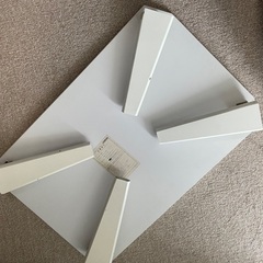 折りたたみローテーブル　幅75 鏡面 の画像