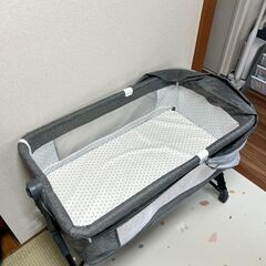 折りたたみ式プレイヤード ベビーベッド（蚊帳付き）3ヶ月使用／美品✨の画像